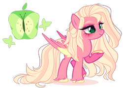 Size: 2614x1875 | Tagged: safe, artist:gihhbloonde, derpibooru import, oc, pegasus, pony, base used, female, mare, offspring, parent:big macintosh, parent:fluttershy, parents:fluttermac, solo