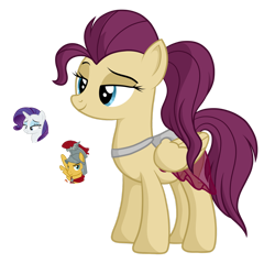 Size: 1280x1226 | Tagged: safe, artist:tenderrain-art, derpibooru import, flash magnus, rarity, oc, pegasus, pony, unicorn, female, male, mare, offspring, parent:flash magnus, parent:rarity, simple background, stallion, transparent background