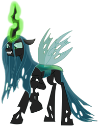 Size: 745x969 | Tagged: safe, artist:nukarulesthehouse1, derpibooru import, screencap, queen chrysalis, changeling, changeling queen, frenemies (episode), antagonist, cheeselegs, clothes, crazy face, evil, evil grin, faic, female, grin, insanity, magic, magic aura, paint tool sai, see-through, simple background, smiling, solo, transparent background, transparent wings, vector, vector trace, wings