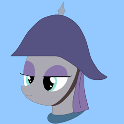 Size: 1000x1000 | Tagged: safe, artist:ceffyl-dŵr, derpibooru import, maud pie, pony, pickelhaube, solo