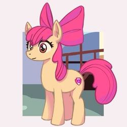 Size: 907x907 | Tagged: safe, artist:eueueutet, derpibooru import, apple bloom, earth pony, pony, female, filly, foal, solo