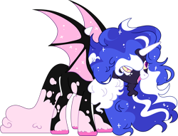 Size: 4930x3764 | Tagged: safe, artist:kurosawakuro, derpibooru import, oc, bat pony, pony, base used, female, mare, simple background, solo, transparent background