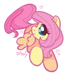 Size: 600x600 | Tagged: safe, artist:lastunicorn666, derpibooru import, fluttershy, pegasus, pony, cute, female, floating heart, heart, mare, outline, shyabetes, simple background, smiling, solo, transparent background