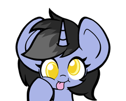 Size: 900x721 | Tagged: safe, artist:derp pone, derpibooru import, oc, oc:shainer shrapnel shock, pony, unicorn, derp face, doodle, doom, golden eyes, hooves on cheeks, mugshot, silly, silly pony, simple background, solo, transparent background