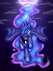 Size: 1517x2048 | Tagged: safe, artist:chilif, derpibooru import, princess luna, looking at you