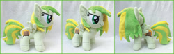 Size: 1600x502 | Tagged: safe, artist:lilmoon, derpibooru import, oc, oc:wooden toaster, pegasus, pony, female, filly, foal, irl, photo, plushie, solo