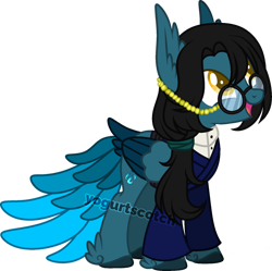 Size: 1024x1020 | Tagged: safe, artist:amashirou, derpibooru import, oc, oc:mystic flare, pegasus, pony, female, glasses, mare, simple background, solo, transparent background