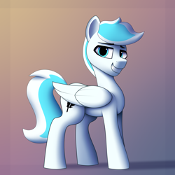 Size: 3000x3000 | Tagged: safe, artist:alexbefest, derpibooru import, oc, oc:white dust, pegasus, pony, bedroom eyes, horny, looking at you, solo