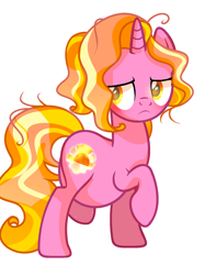 Size: 1500x1900 | Tagged: artist needed, source needed, safe, derpibooru import, luster dawn, pony, unicorn, base used, female, frown, large belly, looking back, looking sideways, looking to side, looking to the left, mare, messy mane, pregnant, raised hoof, raised leg, simple background, solo, white background