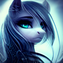Size: 1024x1024 | Tagged: safe, artist:hawkeyethree, derpibooru import, generator:purplesmart.ai, generator:stable diffusion, machine learning generated, oc, oc only, pony, female, mare, solo, stoic