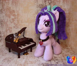 Size: 2691x2304 | Tagged: safe, artist:1stastrastudio, derpibooru import, aria blaze, octavia melody, pony, irl, musical instrument, photo, piano, plushie, toy