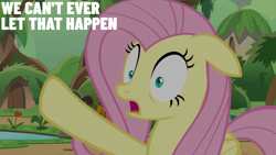 Size: 1920x1080 | Tagged: safe, derpibooru import, edit, edited screencap, editor:quoterific, screencap, fluttershy, sounds of silence, solo