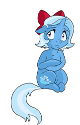 Size: 1287x2004 | Tagged: safe, artist:jeremy3, derpibooru import, trixie, pony, unicorn, alternate hairstyle, female, simple background, solo, transparent background, younger