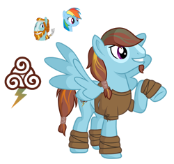 Size: 1280x1204 | Tagged: safe, artist:tenderrain-art, derpibooru import, rainbow dash, rockhoof, oc, pegasus, pony, male, offspring, parent:rainbow dash, parent:rockhoof, simple background, stallion, transparent background