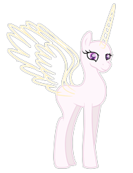 Size: 2449x3177 | Tagged: safe, artist:existencecosmos188, derpibooru import, oc, oc only, alicorn, pony, alicorn oc, bald, base, eyelashes, horn, simple background, smiling, solo, transparent background, wings