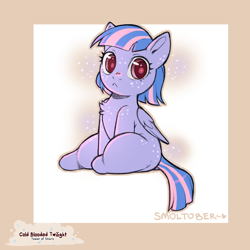 Size: 1200x1200 | Tagged: safe, artist:cold-blooded-twilight, derpibooru import, wind sprint, pegasus, pony, :<, chest fluff, dock, female, filly, foal, freckles, pouting, sitting, solo, tail
