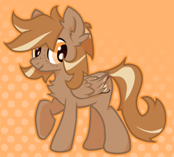 Size: 640x579 | Tagged: safe, artist:foxtrnal, derpibooru import, oc, oc only, oc:amber wings, oc:max, pegasus, abstract background, fluffy, freckles, male, outline, pegasus oc, reddit, solo, stallion