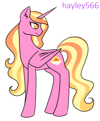 Size: 2003x2427 | Tagged: safe, artist:hayley566, derpibooru import, luster dawn, alicorn, pony, alicornified, female, lustercorn, race swap, simple background, solo, transparent background