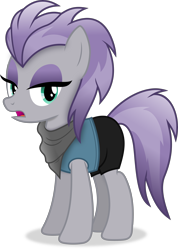 Size: 3303x4628 | Tagged: safe, artist:anime-equestria, derpibooru import, maud pie, earth pony, pony, alternate hairstyle, bandana, clothes, eyeshadow, female, makeup, mare, simple background, solo, transparent background, vector