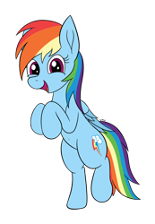 Size: 2004x2904 | Tagged: safe, artist:wapamario63, rainbow dash, pegasus, pony, belly button, bipedal, cute, dashabetes, female, mare, open mouth, simple background, solo, standing on one leg, transparent background