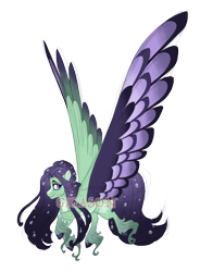 Size: 3300x4200 | Tagged: safe, artist:gigason, derpibooru import, oc, oc:dew drop, pegasus, pony, colored wings, female, mare, multicolored wings, obtrusive watermark, simple background, solo, transparent background, unshorn fetlocks, watermark, wings