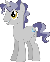 Size: 4105x5063 | Tagged: safe, artist:starryshineviolet, derpibooru import, star bright, pony, unicorn, g4, trade ya, high res, looking up, male, simple background, smiling, solo, stallion, transparent background, vector