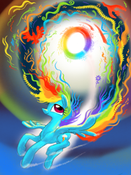 Size: 2999x4000 | Tagged: safe, alternate version, artist:ja0822ck, derpibooru import, rainbow dash, pegasus, pony, cloud, sky, solo, sonic rainboom