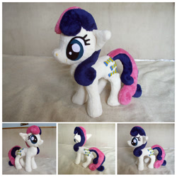 Size: 896x891 | Tagged: safe, artist:spark-strudel, derpibooru import, bon bon, sweetie drops, earth pony, pony, irl, photo, plushie