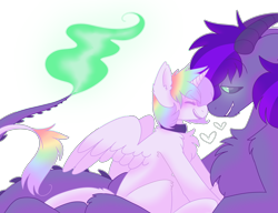 Size: 2600x2000 | Tagged: safe, artist:puppie, derpibooru import, oc, oc only, oc:darth destroyer, oc:esoteric, alicorn, demon, demon pony, fire, glowing, glowing eyes, green eyes, green fire, simple background, transparent background