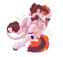 Size: 2000x1800 | Tagged: safe, artist:puppie, derpibooru import, oc, oc only, oc:puppie, oc:wild ace, earth pony, pegasus, cuddling, cute, nuzzling, simple background, transparent background