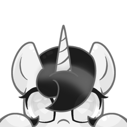 Size: 1000x1000 | Tagged: safe, artist:taoyvfei, derpibooru import, oc, oc only, oc:taoyvfei, unicorn, base, horn, simple background, solo, transparent background, unicorn oc