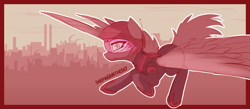 Size: 3600x1564 | Tagged: safe, artist:shepardinthesky, derpibooru import, pegasus, pony, flying, helmet, science fiction, sketch, solo, spread wings, visor, wings