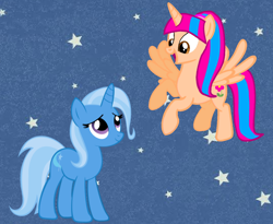 Size: 1316x1080 | Tagged: safe, alternate version, artist:jadyellysparkle, derpibooru import, trixie, oc, trixie day