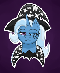 Size: 750x900 | Tagged: safe, artist:friedrich911, derpibooru import, trixie, unicorn, clothes, costume, female, halloween, halloween costume, holiday, magician, makeup, mare, nightmare night, solo, witch costume