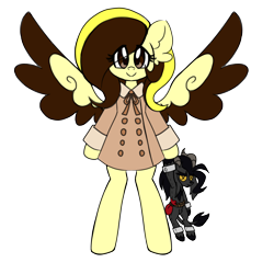 Size: 3000x3000 | Tagged: safe, artist:ladylullabystar, derpibooru import, oc, oc only, oc:guylian, pegasus, bipedal, clothes, female, mare, plushie, simple background, solo, transparent background