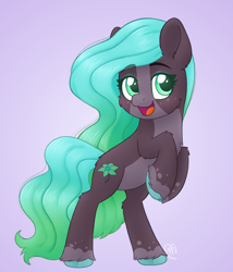 Size: 578x676 | Tagged: safe, artist:msaniiart, derpibooru import, oc, oc only, oc:luminessence, earth pony, pony, earth pony oc, female, mare, open mouth, smiling, solo, unshorn fetlocks