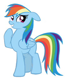 Size: 688x800 | Tagged: safe, artist:benpictures1, rainbow dash, pegasus, pony, the mysterious mare do well, cute, dashabetes, ears, female, floppy ears, inkscape, mare, simple background, solo, transparent background, vector