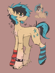 Size: 3072x4096 | Tagged: safe, artist:sandbarx3, derpibooru import, sandbar, clothes, emo, sketch, slim, socks, solo, striped socks, unshorn fetlocks