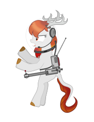 Size: 2510x3229 | Tagged: safe, artist:equestria secret guard, derpibooru import, oc, oc only, oc:surging daylight, pony creator, bipedal, chinese, dark star, female, horn, jetpack, mare, movie, my little dark stars, simple background, solo, spacesuit, transparent background, yelling