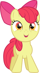 Size: 3000x5513 | Tagged: safe, artist:cloudyglow, derpibooru import, apple bloom, earth pony, pony, bloom and gloom, .ai available, female, file, filly, foal, open mouth, simple background, solo, transparent background, vector