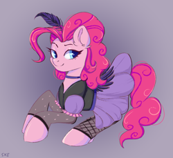 Size: 2720x2490 | Tagged: safe, artist:ske, derpibooru import, pinkie pie, earth pony, pony, clothes, dress, saloon dress, saloon pinkie, solo