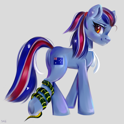 Size: 2800x2800 | Tagged: safe, artist:ske, derpibooru import, oc, oc only, earth pony, pony, snake, australia, solo