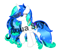 Size: 2611x2296 | Tagged: safe, artist:aquasky987, derpibooru import, oc, oc only, alicorn, pony, alicorn oc, base used, ethereal mane, eyelashes, female, frown, hair over one eye, horn, mare, raised hoof, raised leg, simple background, solo, starry mane, white background, wings