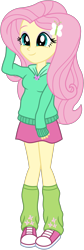 Size: 670x2000 | Tagged: safe, artist:emeraldblast63, derpibooru import, fluttershy, equestria girls, clothes, cute, hoodie, shyabetes, simple background, skirt, solo, transparent background