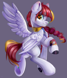 Size: 2600x3000 | Tagged: safe, artist:ske, derpibooru import, pegasus, pony, braid, butt, plot, solo, starry eyes, trade, wingding eyes