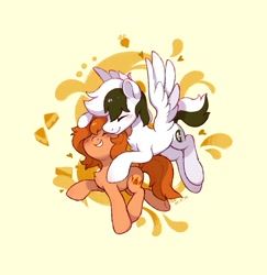 Size: 1197x1230 | Tagged: safe, artist:drtuo4, derpibooru import, oc, oc only, earth pony, pegasus, pony, duo