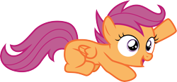 Size: 6398x3000 | Tagged: safe, artist:cloudyglow, derpibooru import, scootaloo, pegasus, pony, flight to the finish, .ai available, female, filly, foal, simple background, solo, transparent background, vector