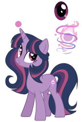 Size: 678x1010 | Tagged: safe, artist:existencecosmos188, derpibooru import, oc, oc only, pony, unicorn, base used, female, horn, mare, offspring, parent:king sombra, parent:twilight sparkle, parents:twibra, simple background, solo, transparent background, unicorn oc