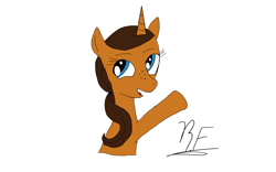 Size: 1920x1200 | Tagged: safe, artist:rocketforget, derpibooru import, idw, pony, unicorn, female, gingersnap, mare, simple background, solo, white background