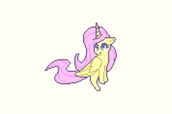 Size: 714x475 | Tagged: safe, artist:__briakitten, derpibooru import, fluttershy, alicorn, pony, alicornified, fluttercorn, pixel art, race swap, solo